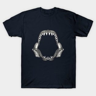 Great White Shark Jaw Fossil T-Shirt